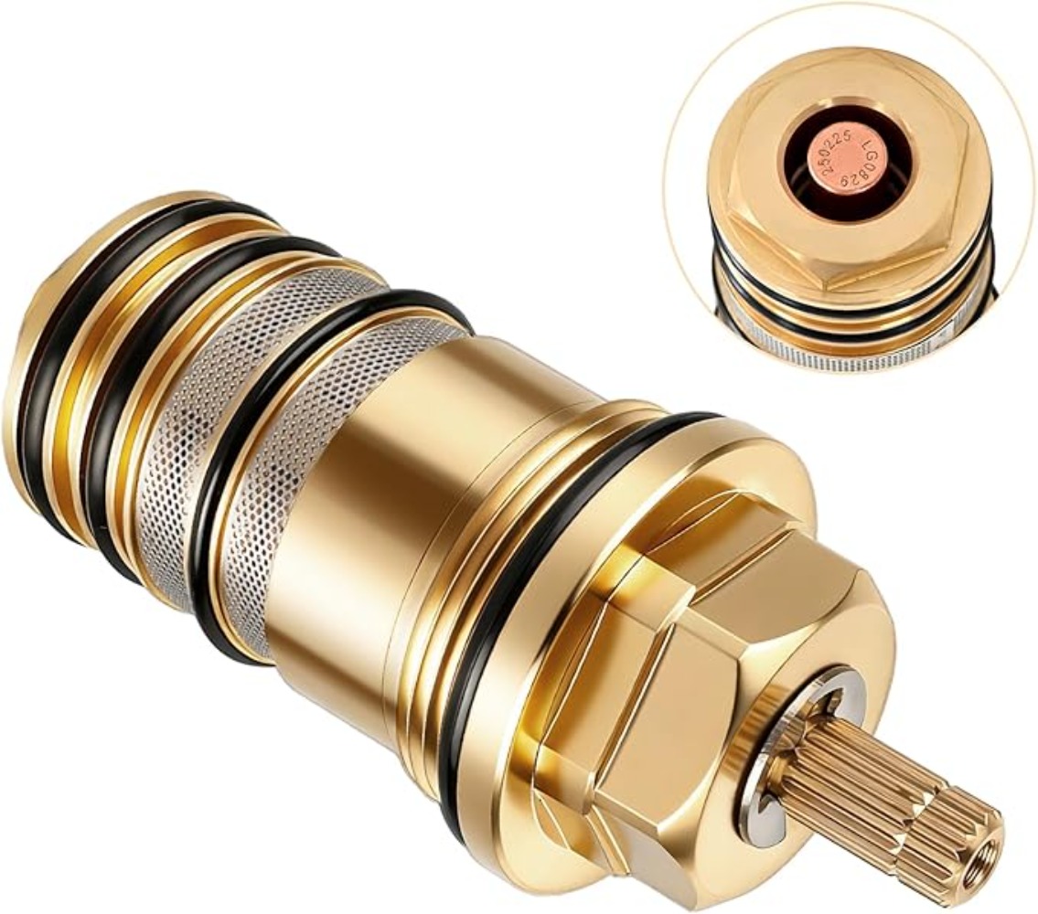 Shower Valve Cartridge - Pirinç Yedek Termostatik Kartuş Duş Bataryası