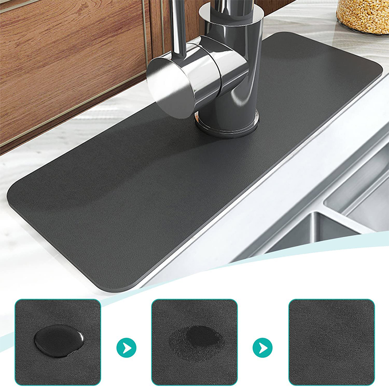 Silicone Tap Washer - Yükseltilmiş Diatomit Lavabo Sıçrama Koruması Mutfak