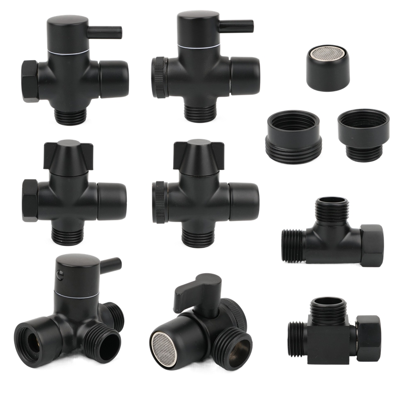 Shower Valve Cartridge - Siyah Pirinç Duş Kolu Adaptörü G1/2